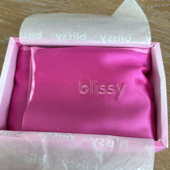 New in box blissy 100% pure Mulberry SILK QUEEN PILLOWCASE PINK OMBRE MOMME 22 - Picture 10 of 10